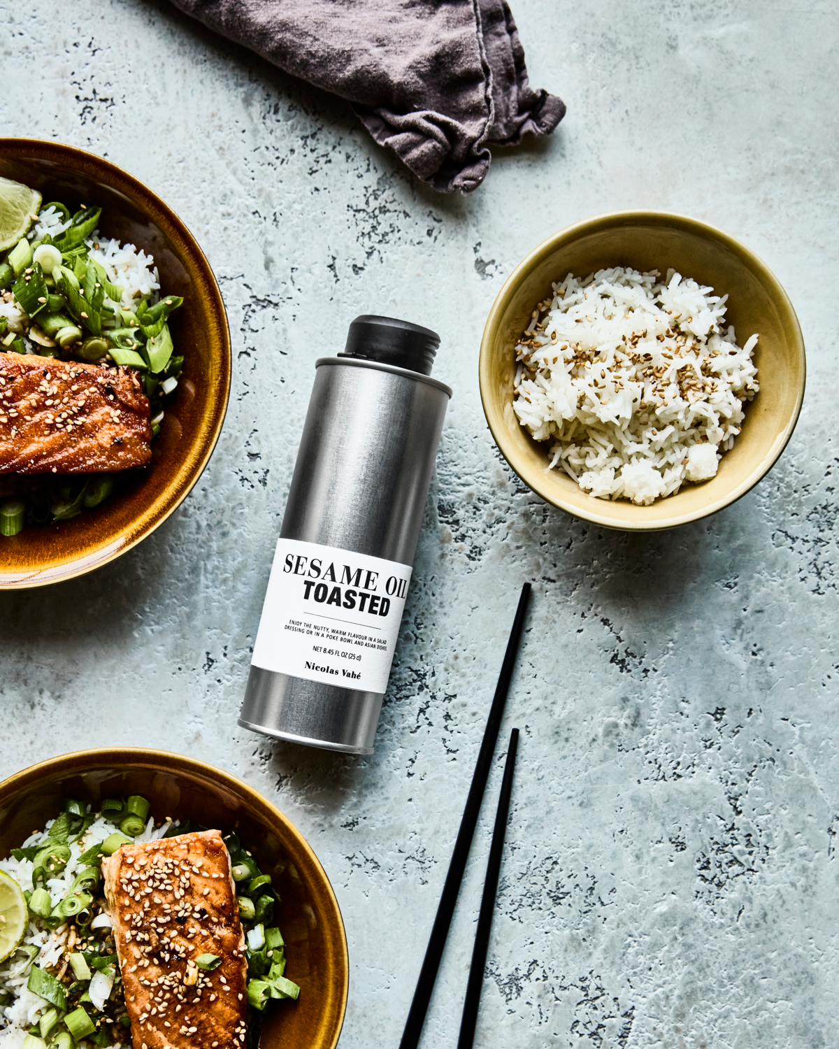 Sesam Öl von Nicolas Vahé - zum verfeinern von asiatische Gerichte