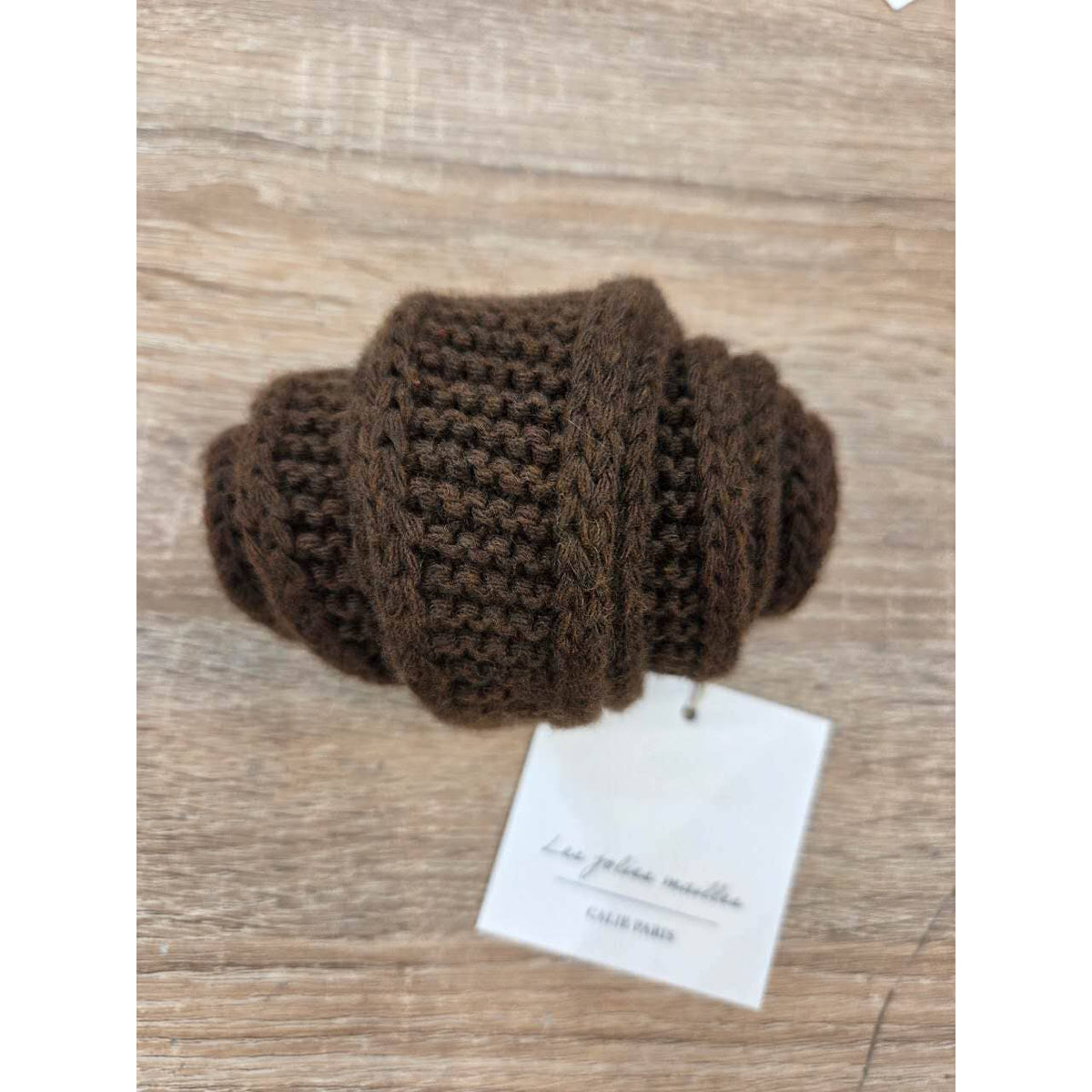 Gestrickter Schal, dunkelbraun