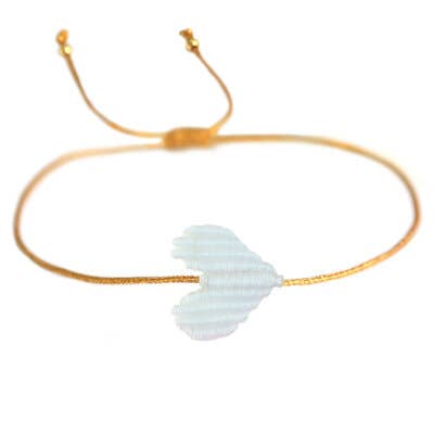 Armband "Herz" weiß"