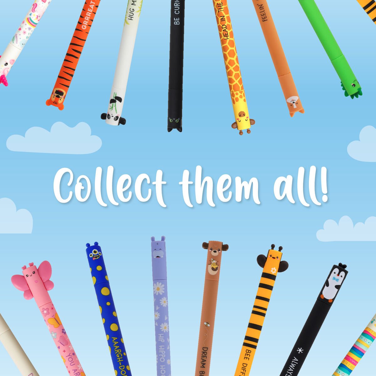 Löschbarer Gelstifte von Legami - ideal zum Sammeln und Tauschen