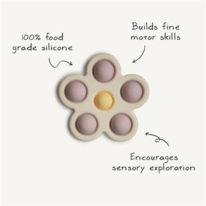 Press Toy "Flower" von Mushie - BPA frei, stämotorische Fähigkeitenkung
