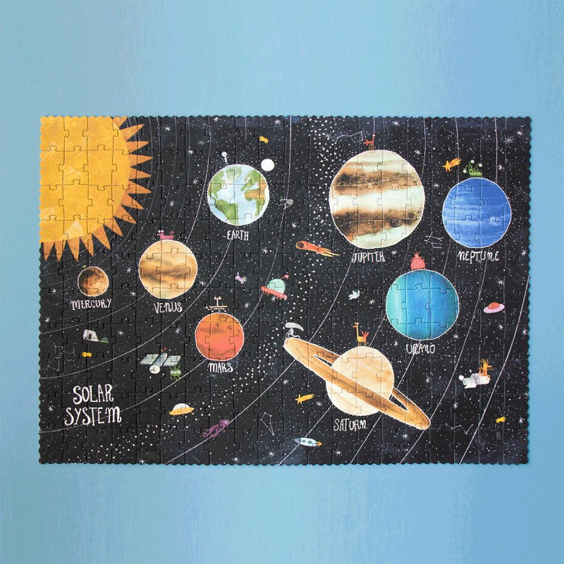 Puzzle "Discover the Planets" von Londji – fertiges Puzzle mit gezacktem Rand