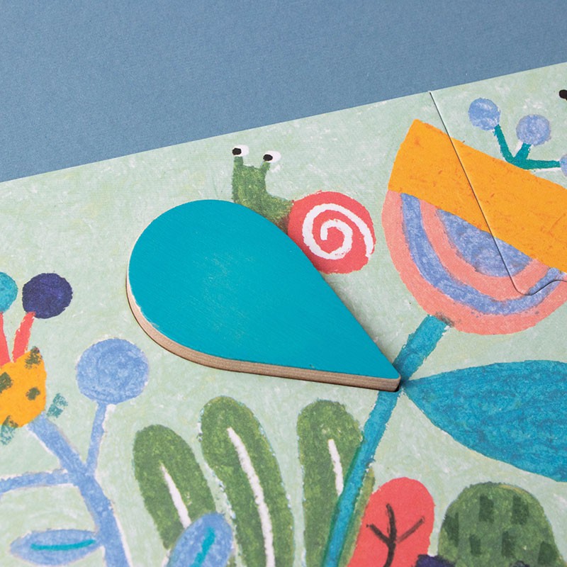 Puzzle "Imagine" von Londji – eben noch ein Regentropfen jetzt ein Blatt