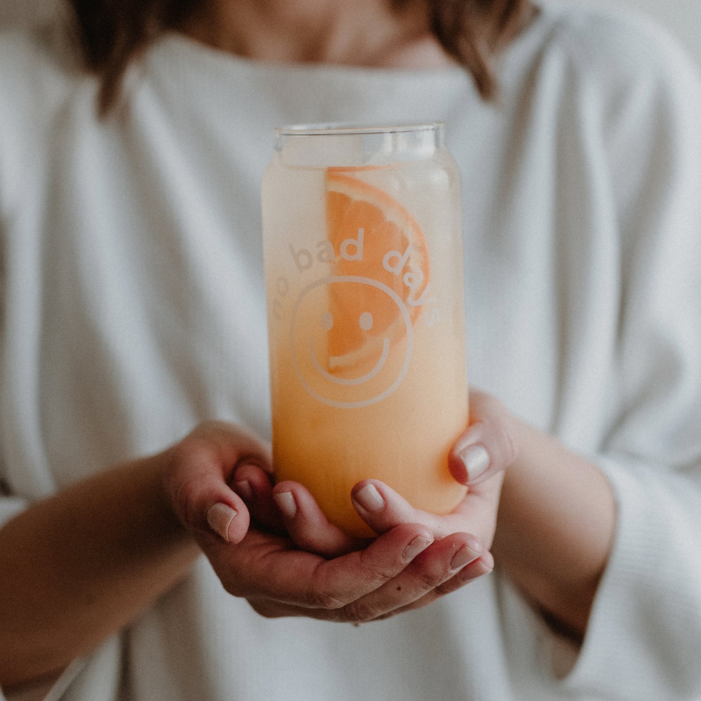 Eulenschnitt Trinkglas No Bad Days – minimalistisches Glas für positive Akzente