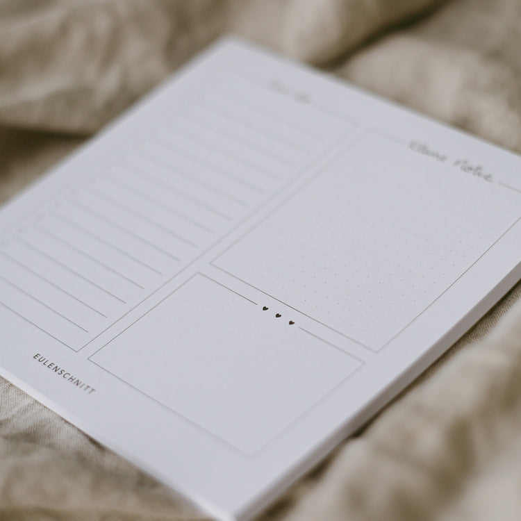 Notizblock "Can do" von Eulenschnitt - Detailaufnahme