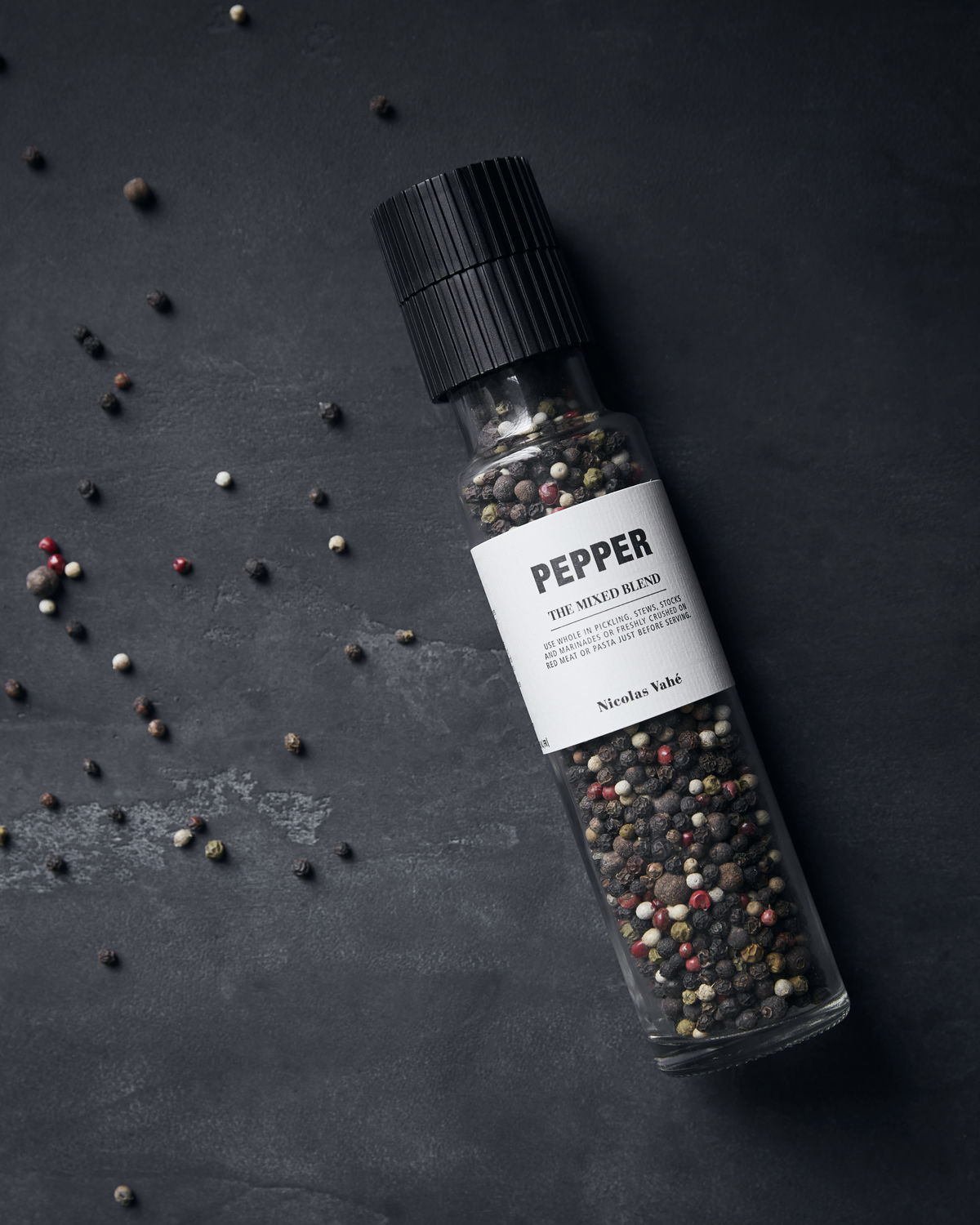 Pfeffrmühle "Mixed Blend" von Nicolas Vahé - 5 verschiedene Pfeffrsorten