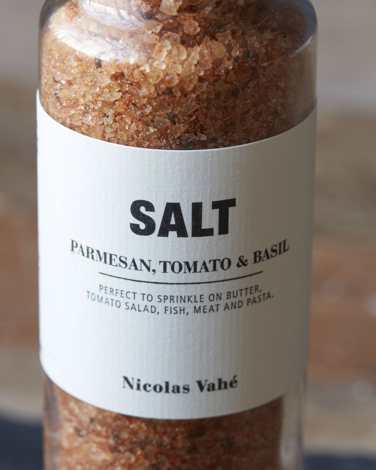 Salzmühle "Parmesan, Tomate & Basil" von Nicolas Vahé - Ideal für alle meditarranen Gerichte