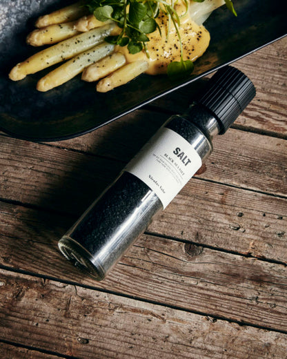 Salzmühle "Black Salt" von Nicolas Vahé - Serviervorschlag