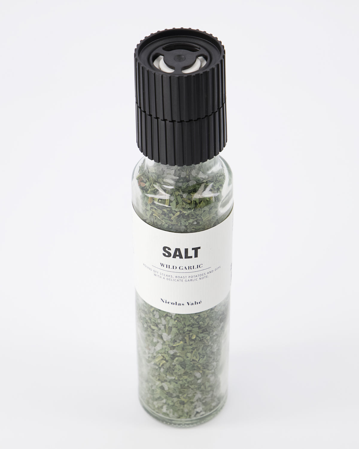 Salzmühle "Wild Garlic" von Nicolas Vahé - ideal geeignet für Fleisch, Gemüse, Salate