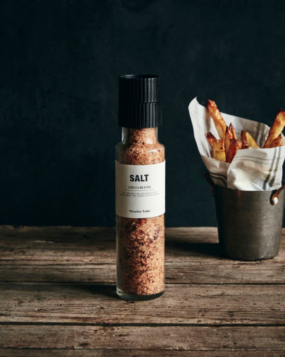 Salzmühle "Chilli Blend" von Nicolas Vahé - Serviervorschlag Pommes