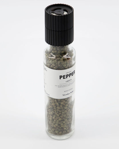 Pfeffermühle "Organic Green Pepper" von Nicolas Vahé - Ideal für weißen Fisch und Bratensauce