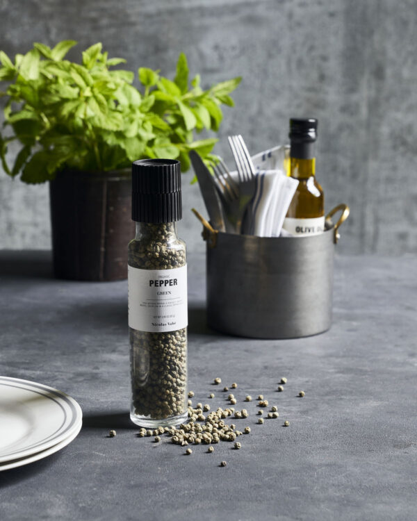 Pfeffermühle "Organic Green Pepper" von Nicolas Vahé - stylische Pfeffermühle für die Küche