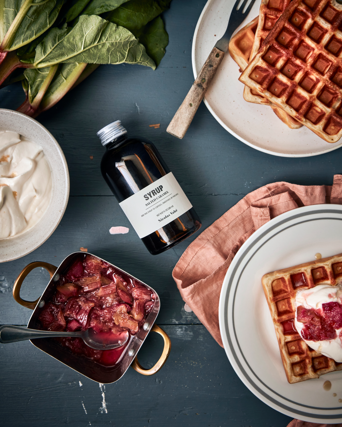 Sirup "salted caramel" von Nicolas Vahé - ideal als Topping zu Waffeln