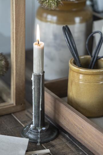 Kerze "Rustik" in sand von IB Laursen - gemütliche Atmosphäre bei Kerzenschein