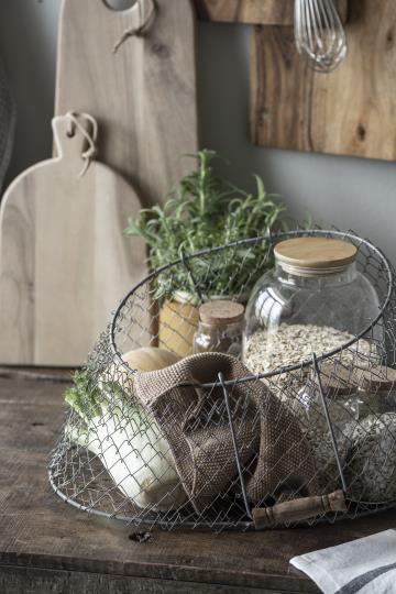 Handtuch "Mynte im Farbton honig von IB Laursen- als Küchenhandtuch oder Gästehandtuch