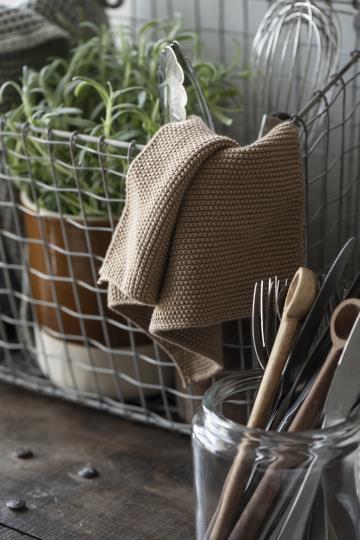 Spüllappen "Mynte" in honig von IB Laursen - ein praktisches und stylischer Spüllappen für den täglichen Gebrauch