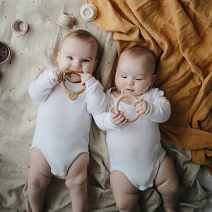 Beißring "Katze" von Mushie - beruhigt Zahnfleisch von Babys