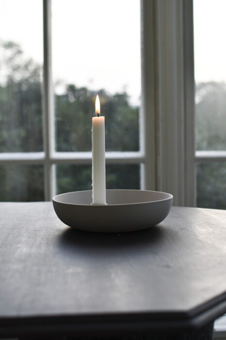 Lidatorp in glossy white Ø10cm von Storefactory - schlichtes Design