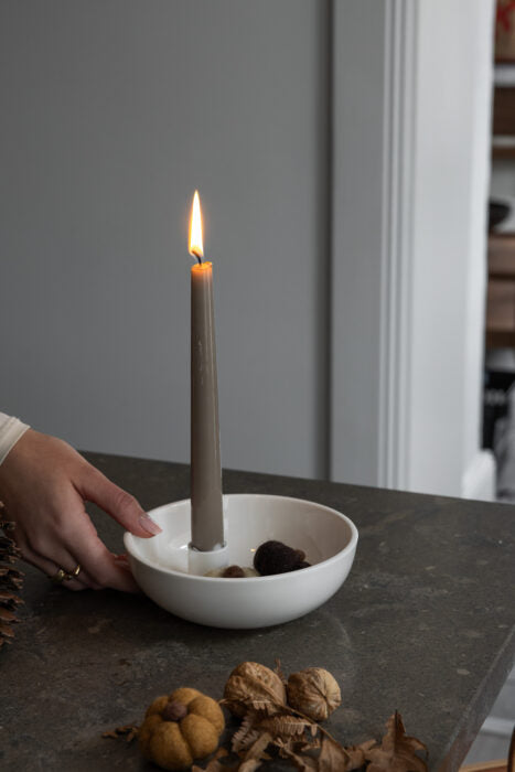 Lidatorp in glossy white Ø16cm von Storefactory - vielfältige Dekomöglichkeiten zu jeder Jahreszeit