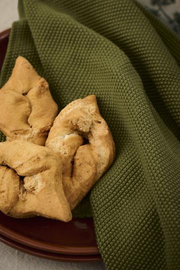 Handtuch "Mynte" im Farbton olive von IB Laursen - stylisches Küchenhandtuch für den täglichen Gebrauch