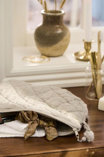 Kulturbeutel in linen von IB Laursen  – für Make up und Pflegeprodukte