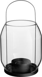 Laterne für Teelichter von Ernst in schwarz - schlichtes, skandinavisches Design für ein gemütliches Zu Hause. 