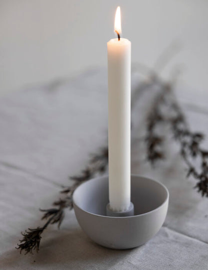 Lidatorp in hellgrau Ø10cm von Storefactory - Kerzenhalter im Scandistyle