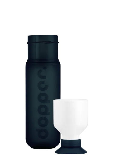 Dopper 450 ml Trinkflasche in Dark Spring - mit integriertem Becher