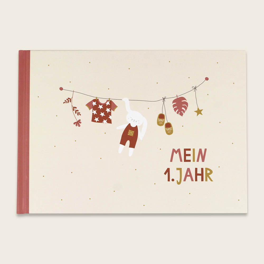 Freundebuch "Mein 1. Jahr" von Ava & Yves - Hardcover und 100 liebevoll gestaltete Seiten