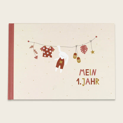 Freundebuch "Mein 1. Jahr" von Ava & Yves - Hardcover und 100 liebevoll gestaltete Seiten