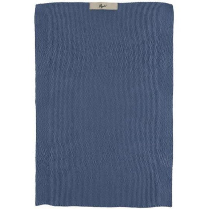 Gestrickte Handtuch "Mynte" in cornflwoer von IB Laursen - aus 100 % Baumwolle. Strapazierfähig, weich und bei 60 °C waschbar. Für Küche und Bad.