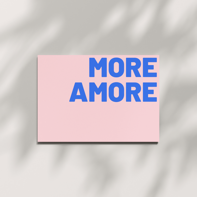 Postkarte More Amore von Herr & Frau Hempel - Vorderseite