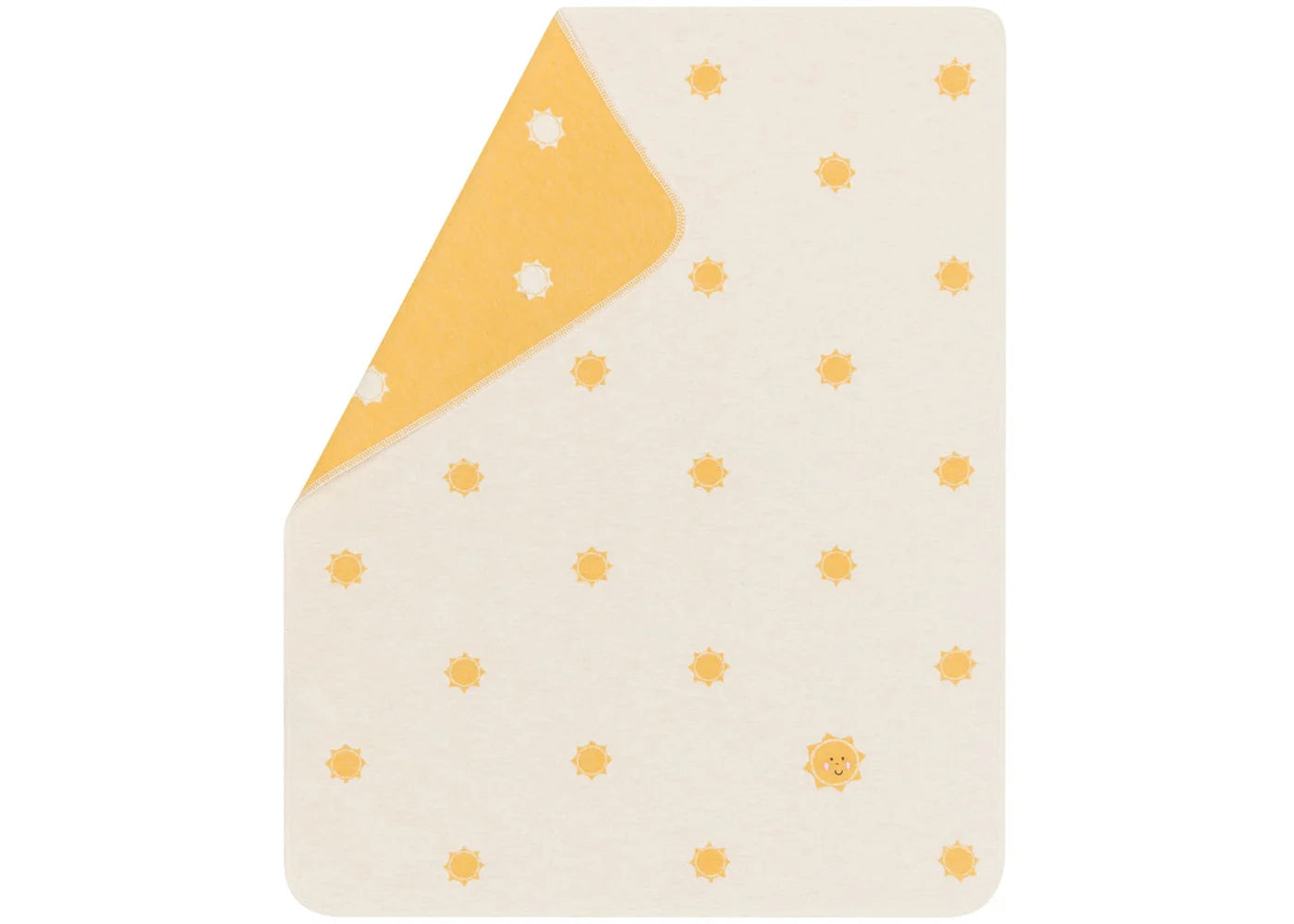 Babydecke "Sonne" von David Fussengger - kuschelweich, doppelseitig, waschbar und aus recycelter Baumwolle