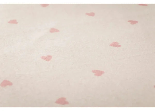 Babydecke "Herzen" in altrosa von David Fussengger -  liebevolles Herzenmotiv