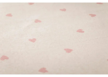 Babydecke "Herzen" in altrosa von David Fussengger -  liebevolles Herzenmotiv