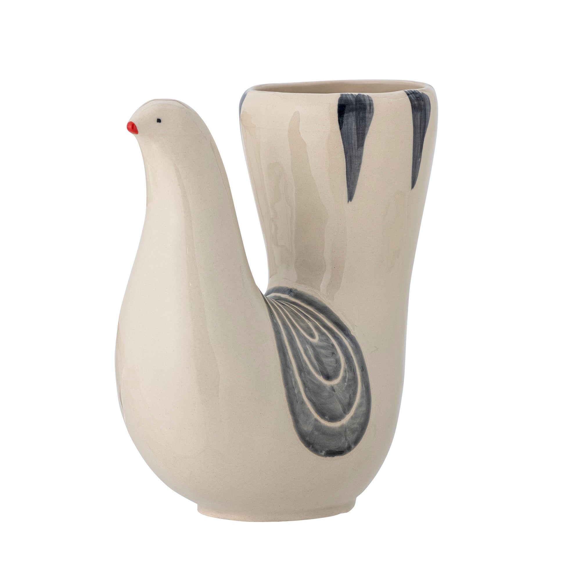 Die Vase "Trudy" von Bloomingville -  Handbemaltes Steingut 