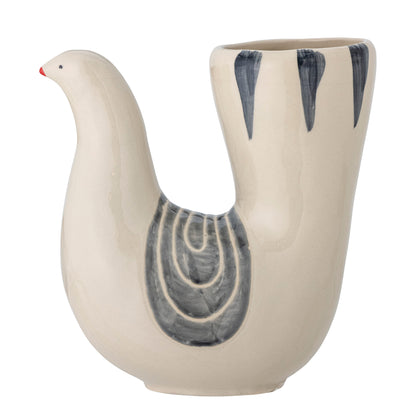 Vase "Trudy" von Bloomingville - vase mit großer Öffnung in Vogelform. 