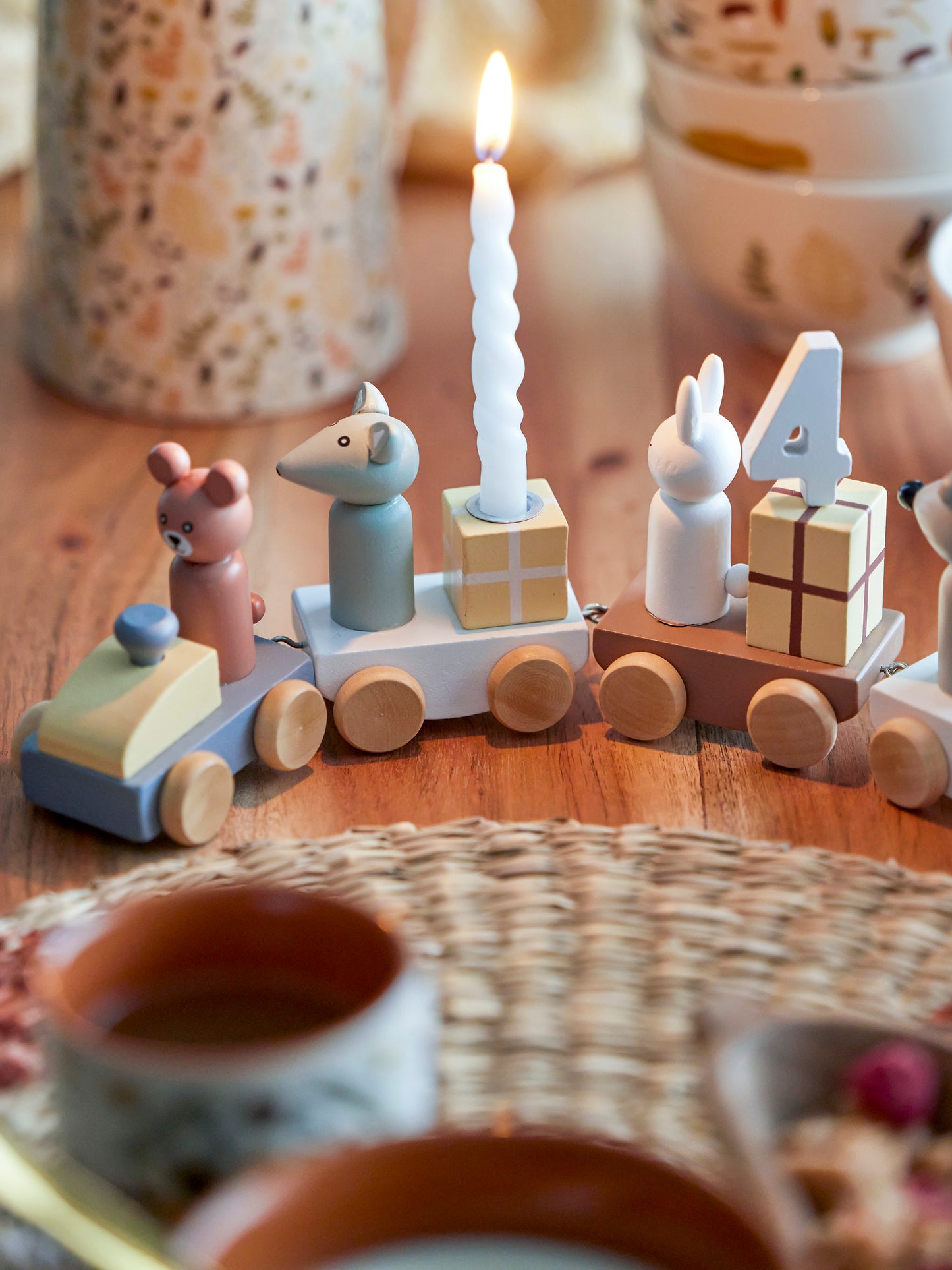 Geburtstagszug "Junaid" von Bloomingville - Ein tolles Geschenk zur Geburt oder Taufe. 