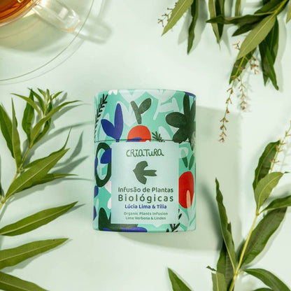 Bio Tee aus Portugal von Criature aus Zitronenverbene und Linde - Eine duftende Mischung, ideal für Momente der Entspannung. 100% Bio und vegan.