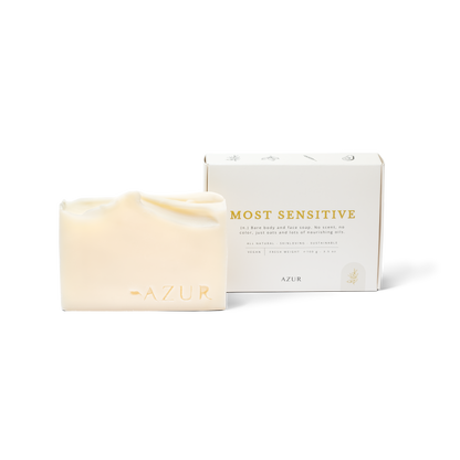 Naturseife „Most Sensitive“ von Azur Natural Bodycare – sanfte Pflege für empfindliche Haut
