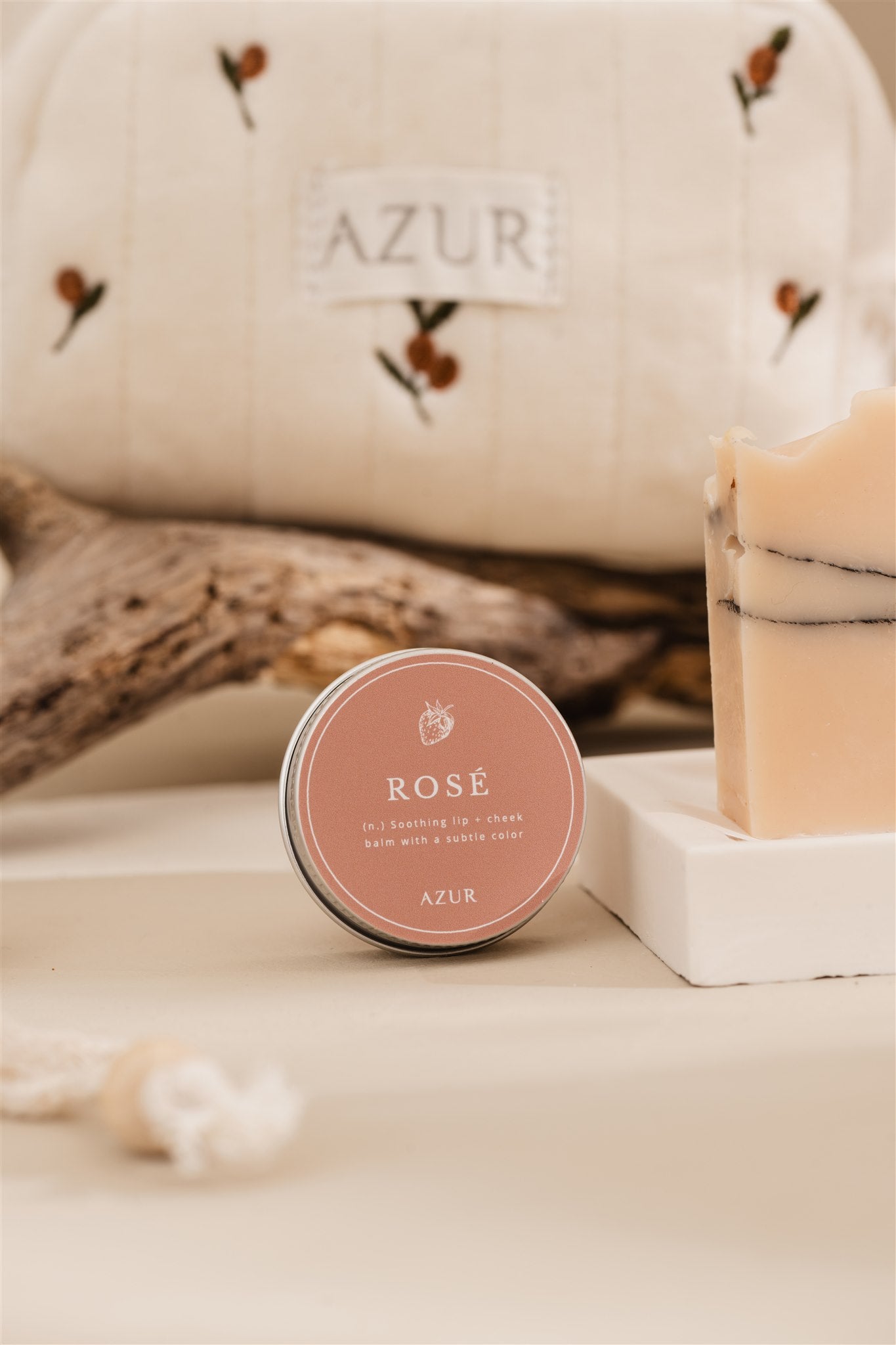 Lipbalm Rosé von Azur Natural Bodycare – 100 % natürliche Pflege für geschmeidige Lippen