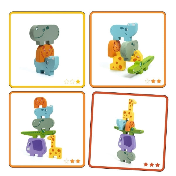 Bei dem Geschicklichkeitsspiel "Ze Totanimo" vmit unterschiedlichen Schwierigkeitsstufen