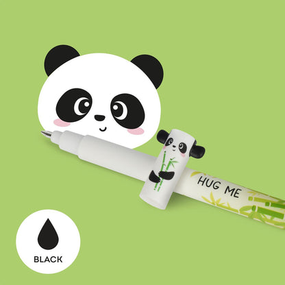 Löschbarer Gelstift "Panda" von Legami - mit schwarzer Tinte zum nachfüllen und austauschen