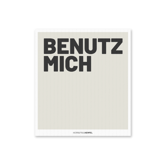 Schwammtuch "Benutz mich" von Herr & Frau Hempel - Produktabbildung