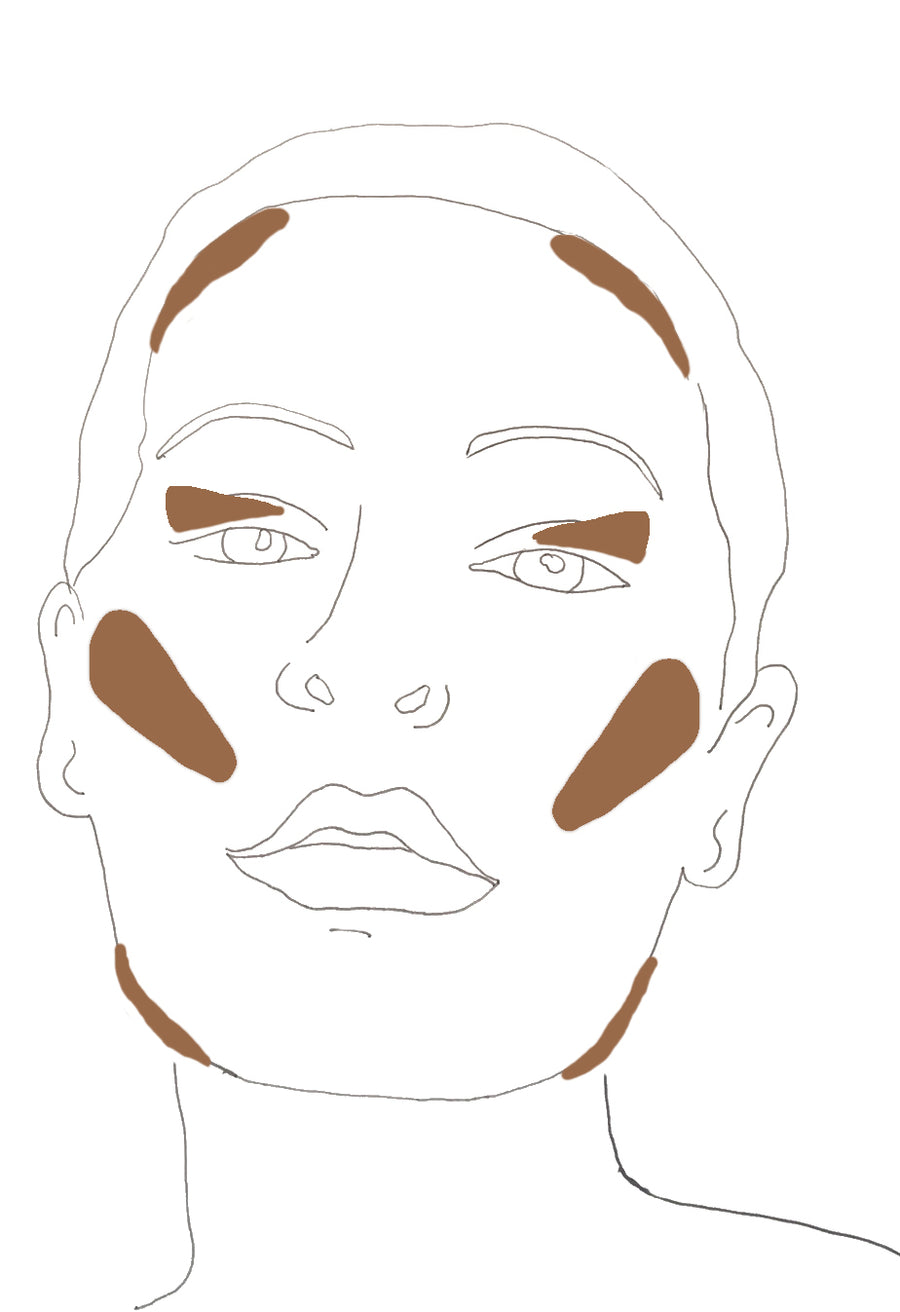 Bronzer Balm von Pure U - zur Anwendung auf Wangenknochen, Kieferpartie und am Haaransatz