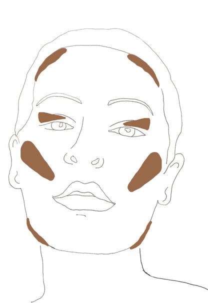 Bronzer Balm von Pure U - zur Anwendung auf Wangenknochen, Kieferpartie und am Haaransatz