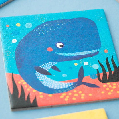 Spiel "Ocean Animals" von Londji : liebevoll illustrierte Karten mit Meeresbewohner