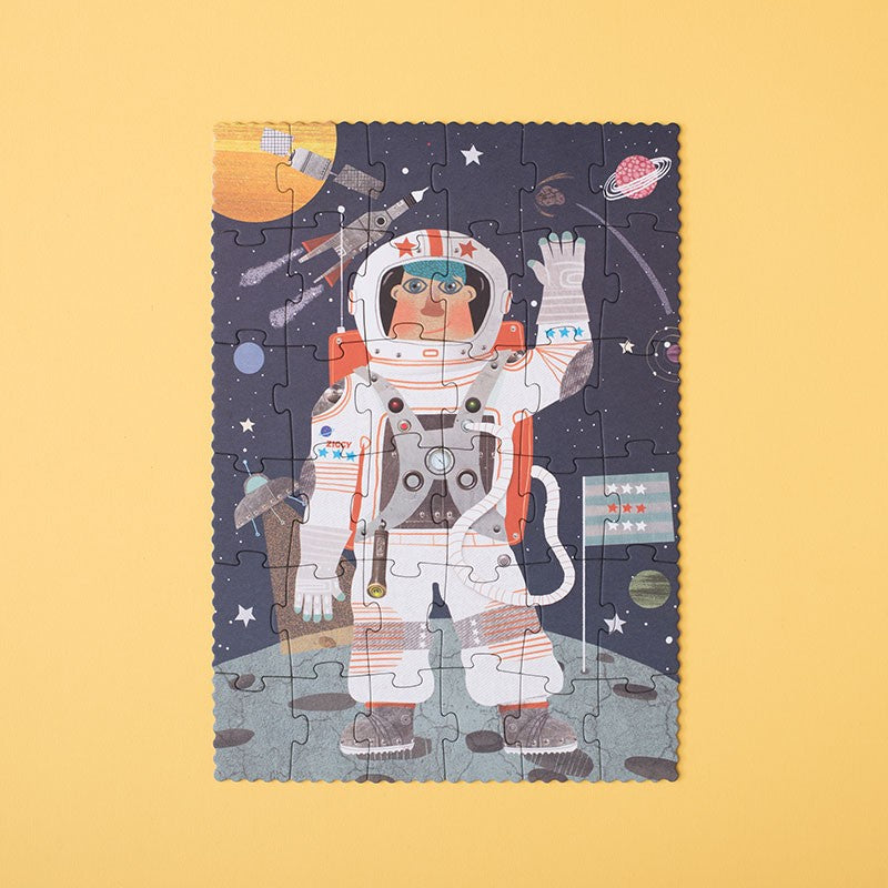 Puzzle "Astronaut" von Londji: fertiges Puzzle mit großem Astronauten