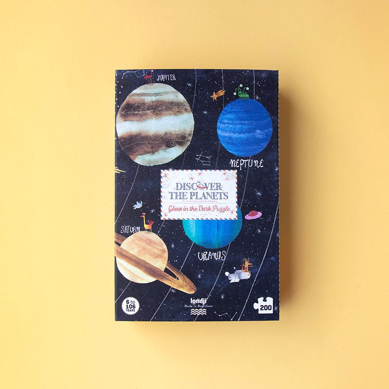 Puzzle "Discover the Planets" von Londji – 200-teiliges Puzzle, das im Dunkeln leuchtet