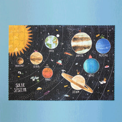 Puzzle "Discover the Planets" von Londji – fertiges Puzzle mit gezacktem Rand